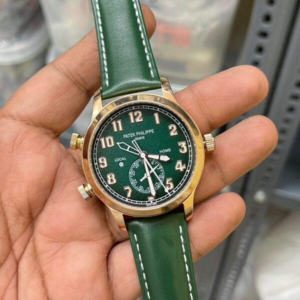 Patek Philippe Calatrava Pilot Travel Time Local Home GMT Edition Swiss Automatic Watch (2) - Image 2