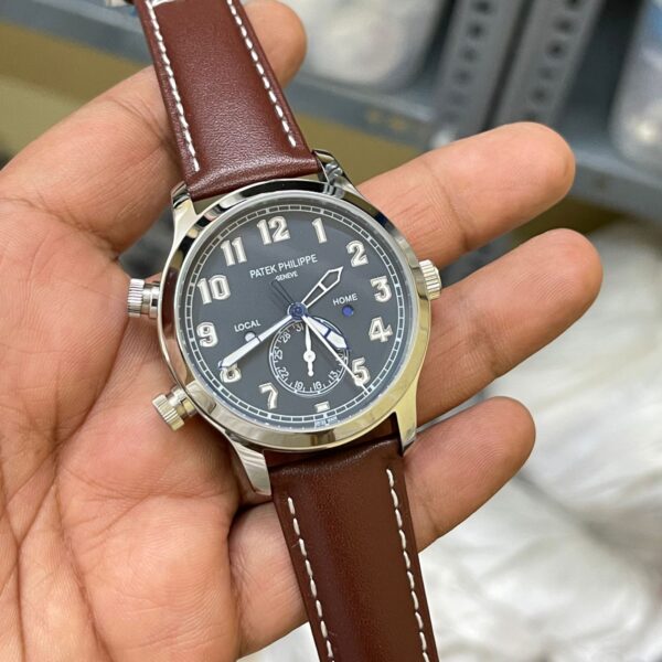 Patek Philippe Calatrava Pilot Travel Time Local Home GMT Edition Swiss Automatic Watch - Image 2